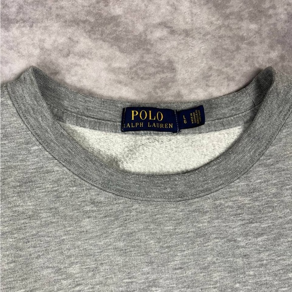 [90]Polo Ralph Lauren Logo Lightweight
Fleece Sweatshirt L Size - Picture 2 of 2